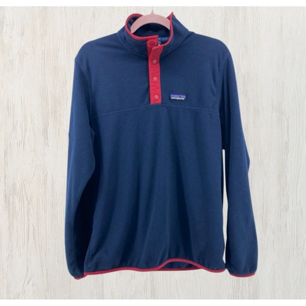 Patagonia‎ Men Micro D Snap T Pullover Navy M Pullover Fleece Gorpcore Hiking